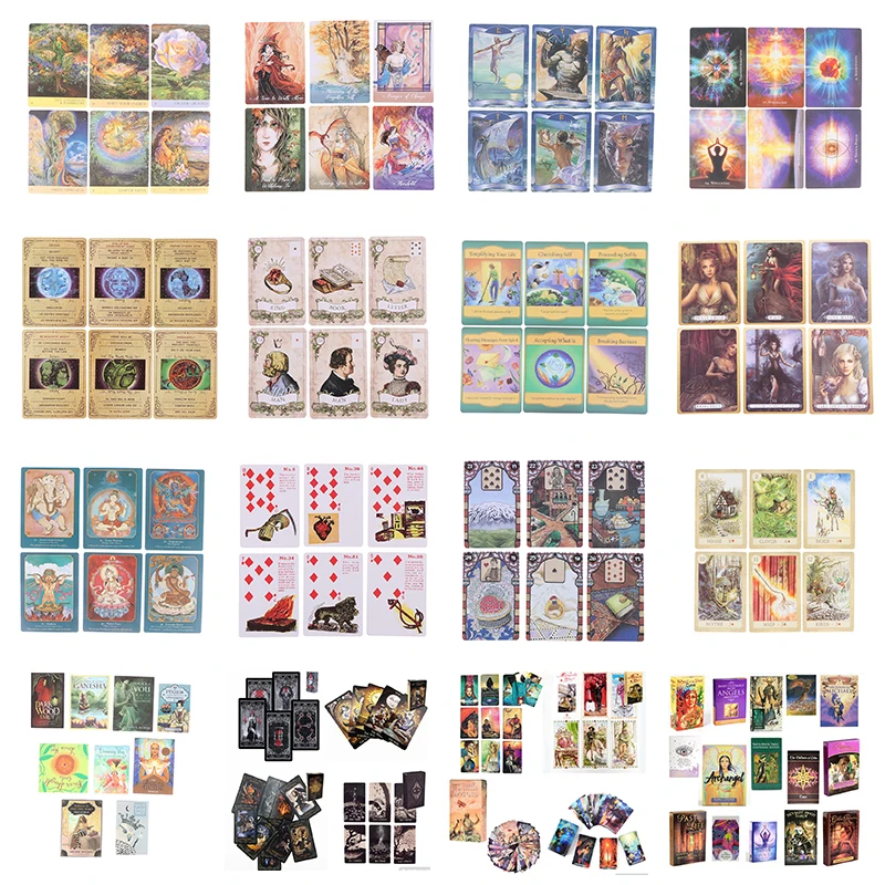 

24 Styles Runes Oracle Card Tarot Family Party Prophecy Divination Board Game Psychic Cards Party Board Game Poker Paper Set