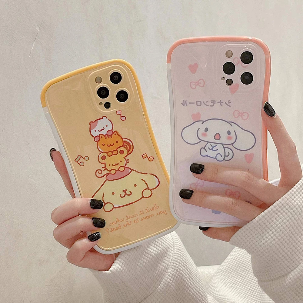

Sanrio Hello Kitty Cinnamonroll Phone Cases For iPhone 13 12 11 Pro Max XR XS MAX X 2020 Y2k Girl Cartoon Shockproof Soft Shell