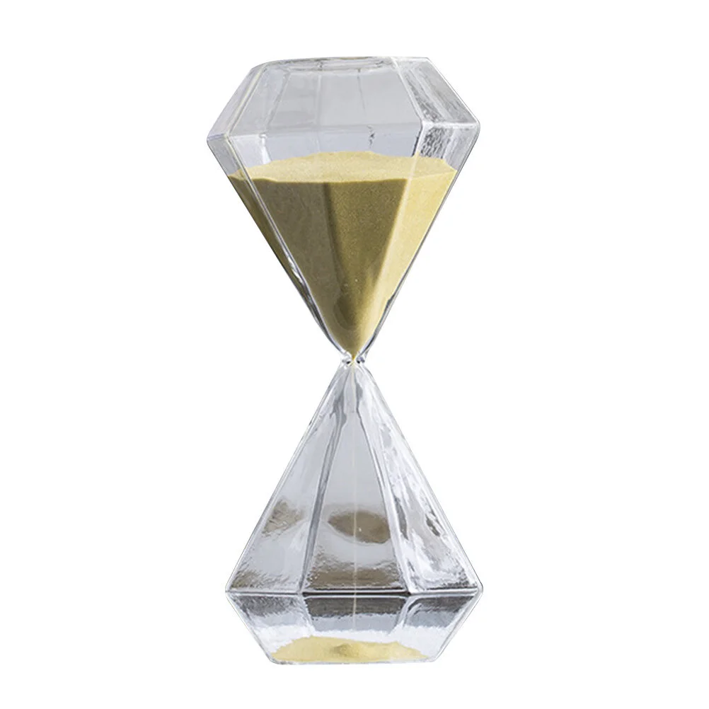 

Diamond Hourglass Decoration Sand Timer Desktop Gift Timers Kids Triangle Adornment High Borosilicate Present Child Topper