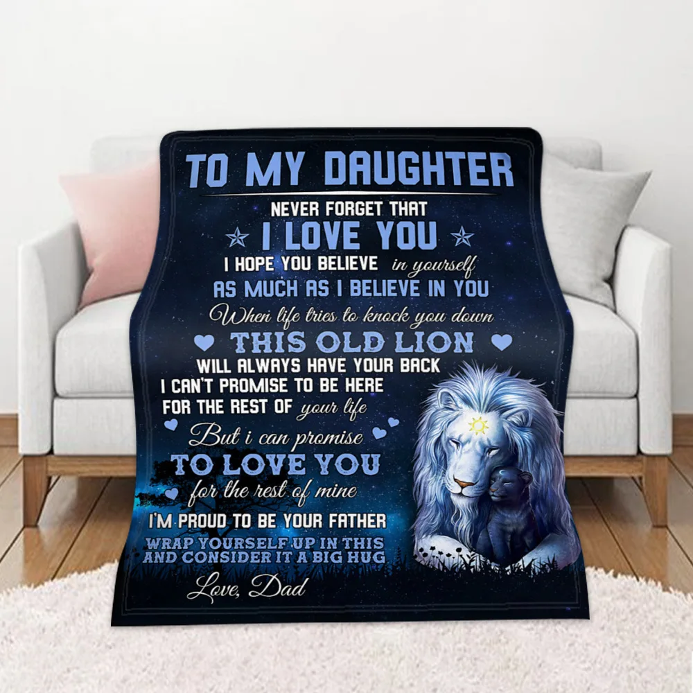 Мягкое Флисовое одеяло с принтом леопарда и льва |