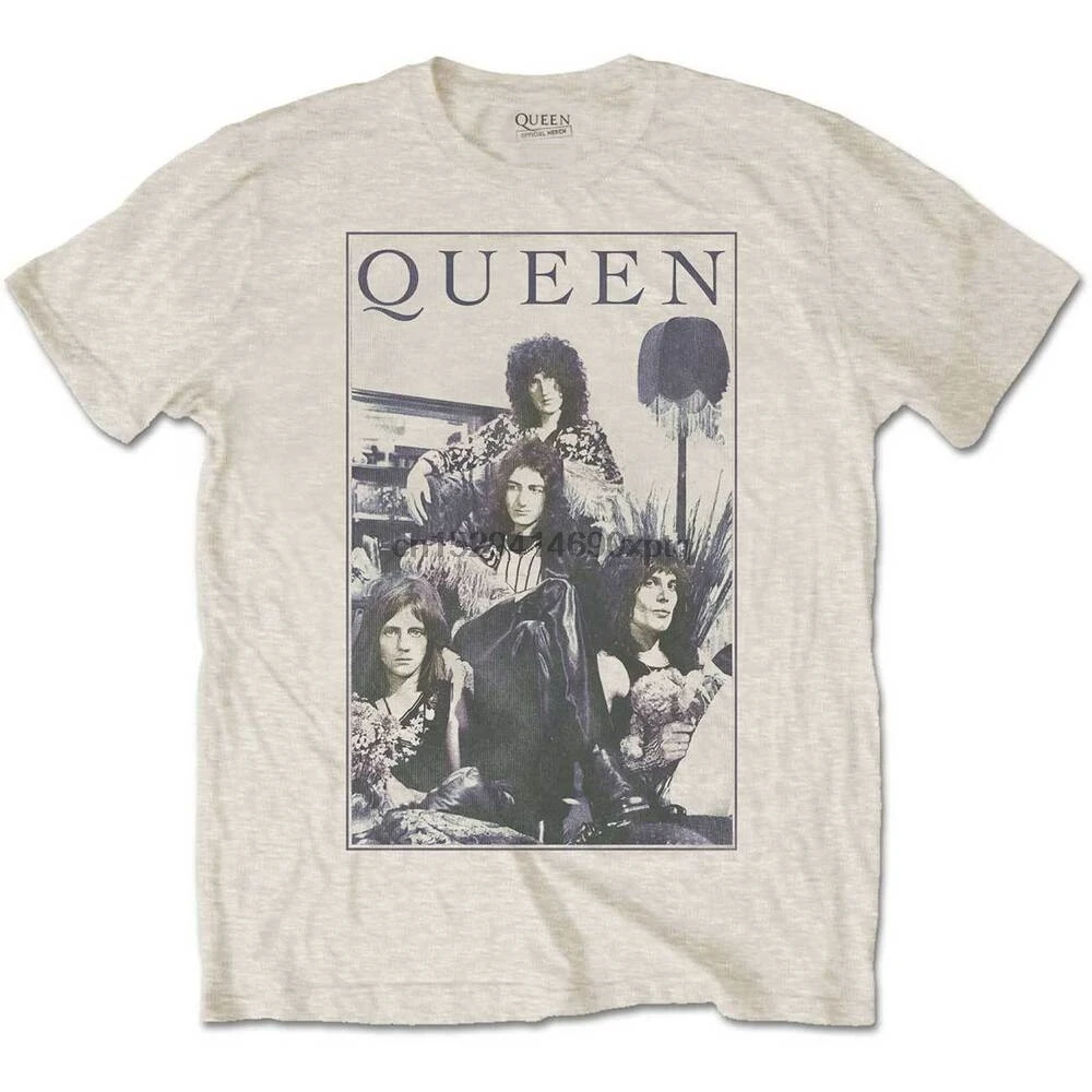 

Queen Freddie Mercury Brian May Band Profile 2 Official Tee T-Shirt Mens Unisex