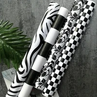 vinyl peel and stick wall stickers decorative contact paper black white checkered self adhesive removable shelf liner paper roll