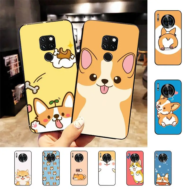 

Cartoon Corgi Super Cute Dog Phone Case for Samsung A51 A30s A52 A71 A12 for Huawei Honor 10i for OPPO vivo Y11 cover