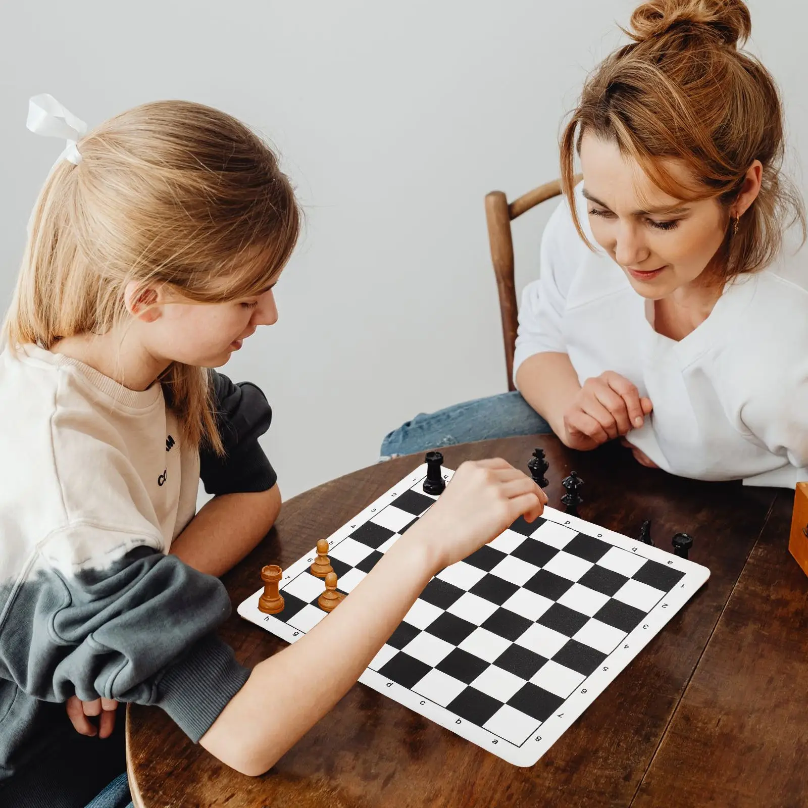 

2pcs Chess Board Flannel Pu Leather Soft Chessboard Foldable International Chessboards Classic International Chessboards