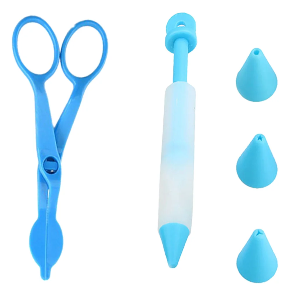 Набор ножниц для украшения тортов экономящие трудозатраты инструменты шприц