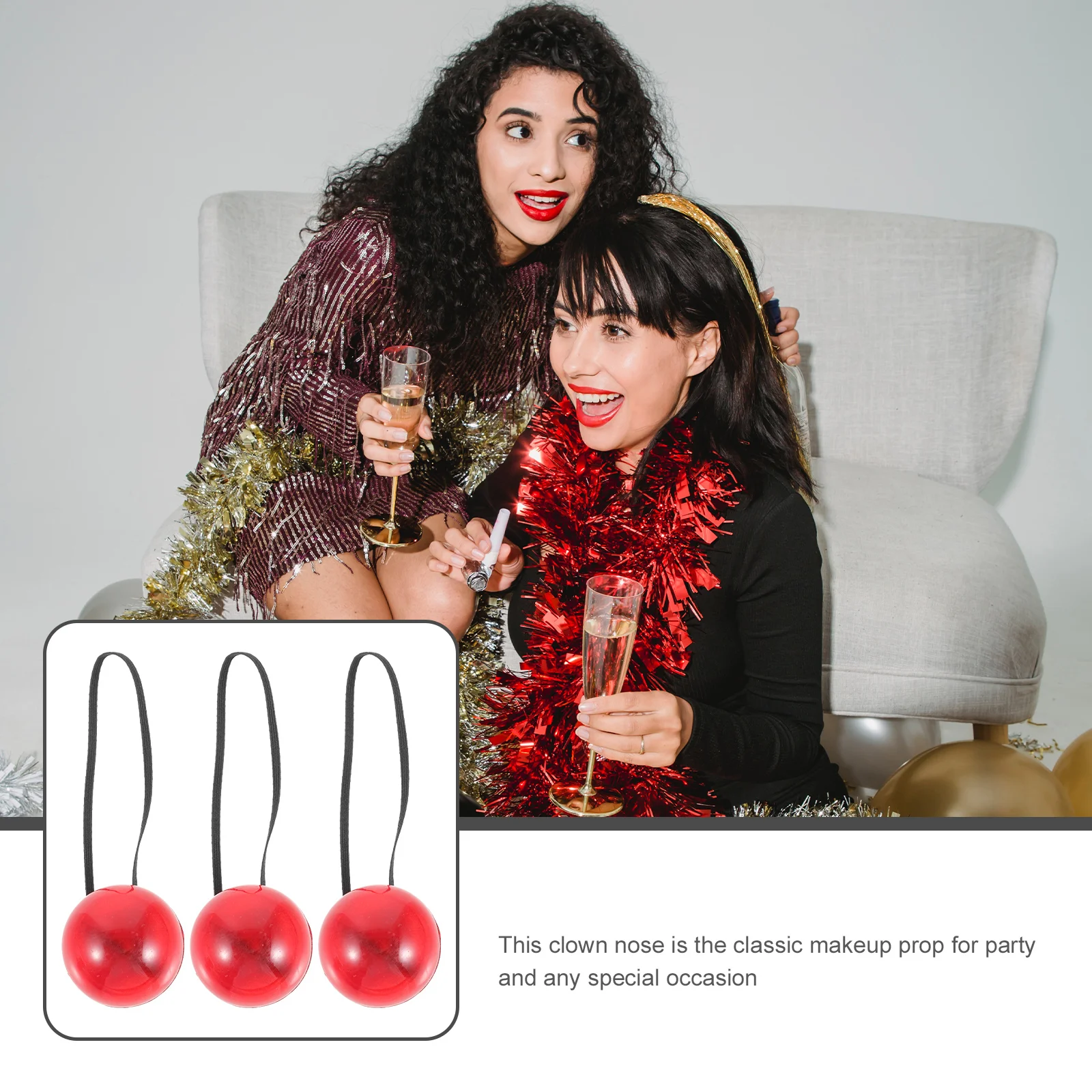 3 шт. маска для носа клоуна мужчин игрушка декор вечеринки реквизит одежда