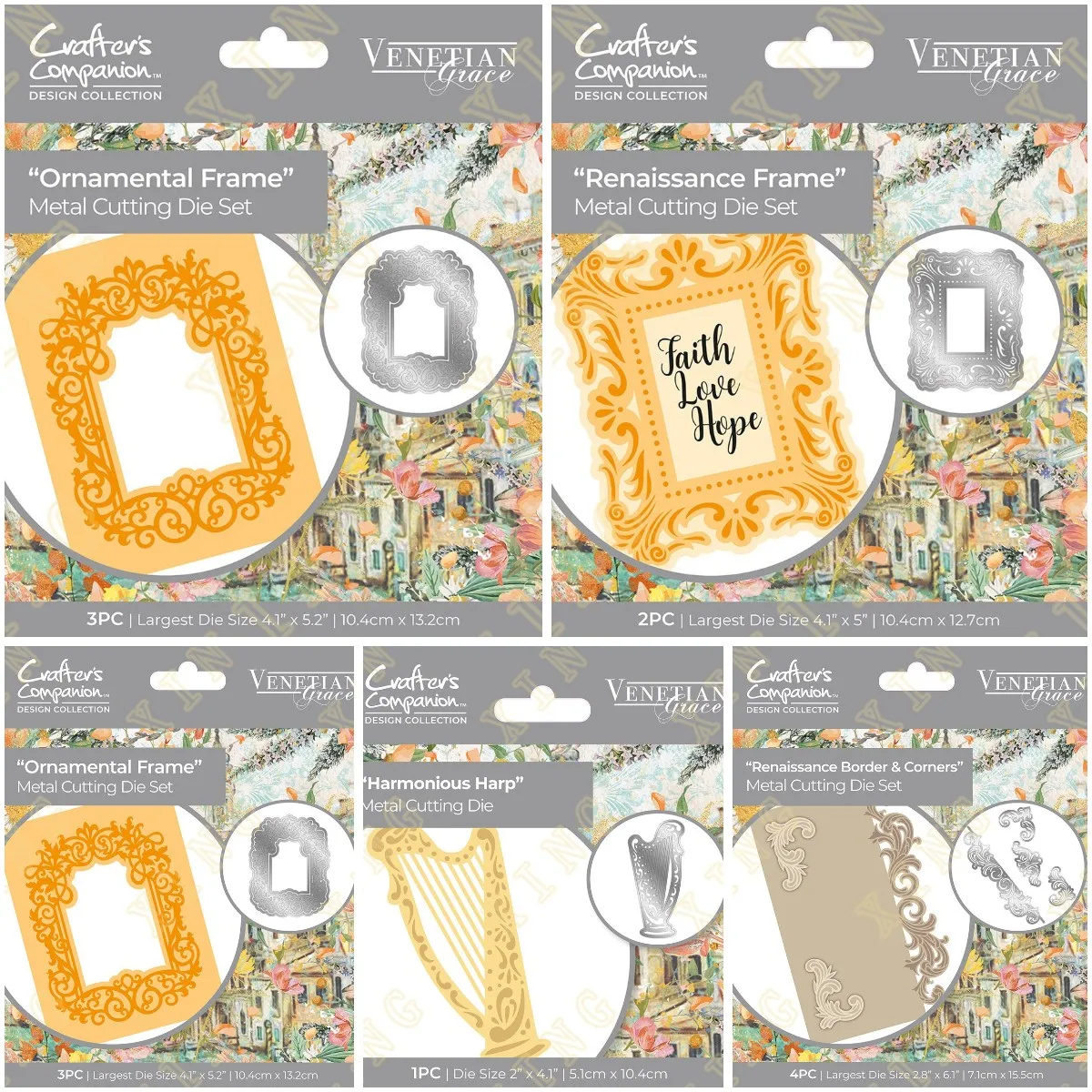 

2023 New Arrival Cut Die Various Card Series Scrapbook Paper Craft Knife Mould Blade Punch Dies Renaissance Frame Bridge Harp