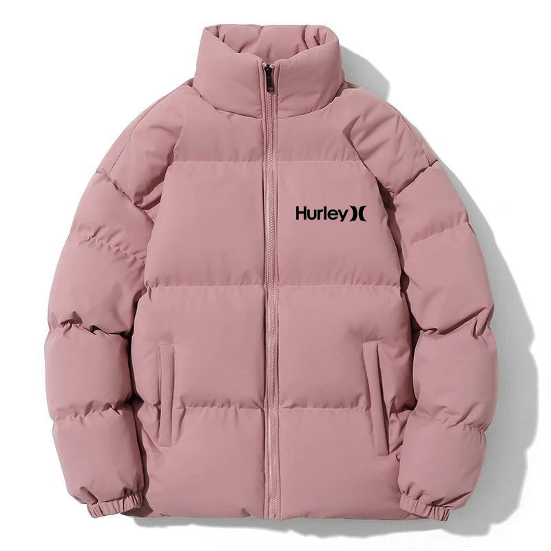 2022 Hurley Parka Men's Winter Warm Down Padded Jacket Fashion Stand Collar Jacket Quilted Winter Unisex Jacket M-8XL