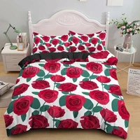 rose duvet cover 23 pieces set soft fabric single twin double full queen king 14 size comforter cover set bedding sets02