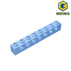 Gobrick строительный блок  (No.3702) технический кирпич 1x8-1x8 7-луночная кирпичная кладка