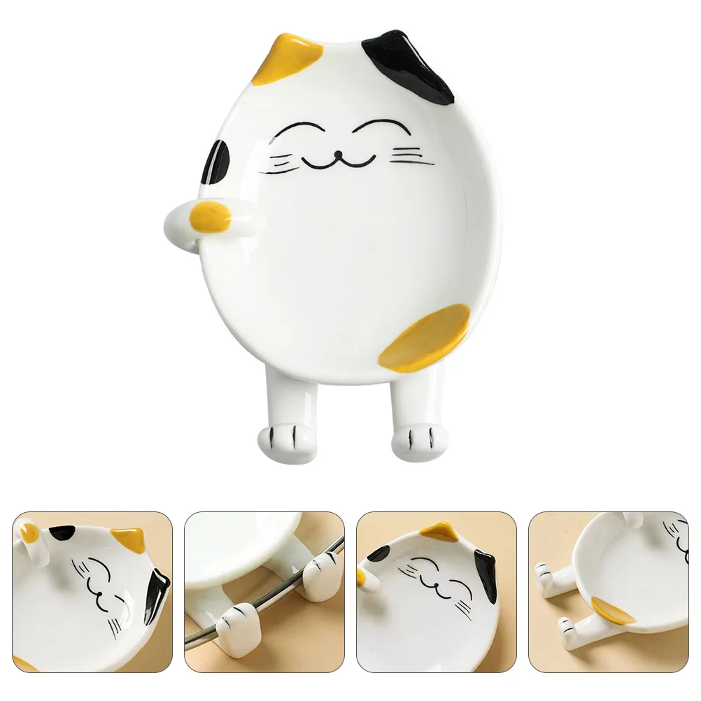 

Spoon Rest Kitchen Accessories Gadget Plastic Rack Practical Cutlery Organizer Storage Holder Pot Lid Stand Cabinet Shelf