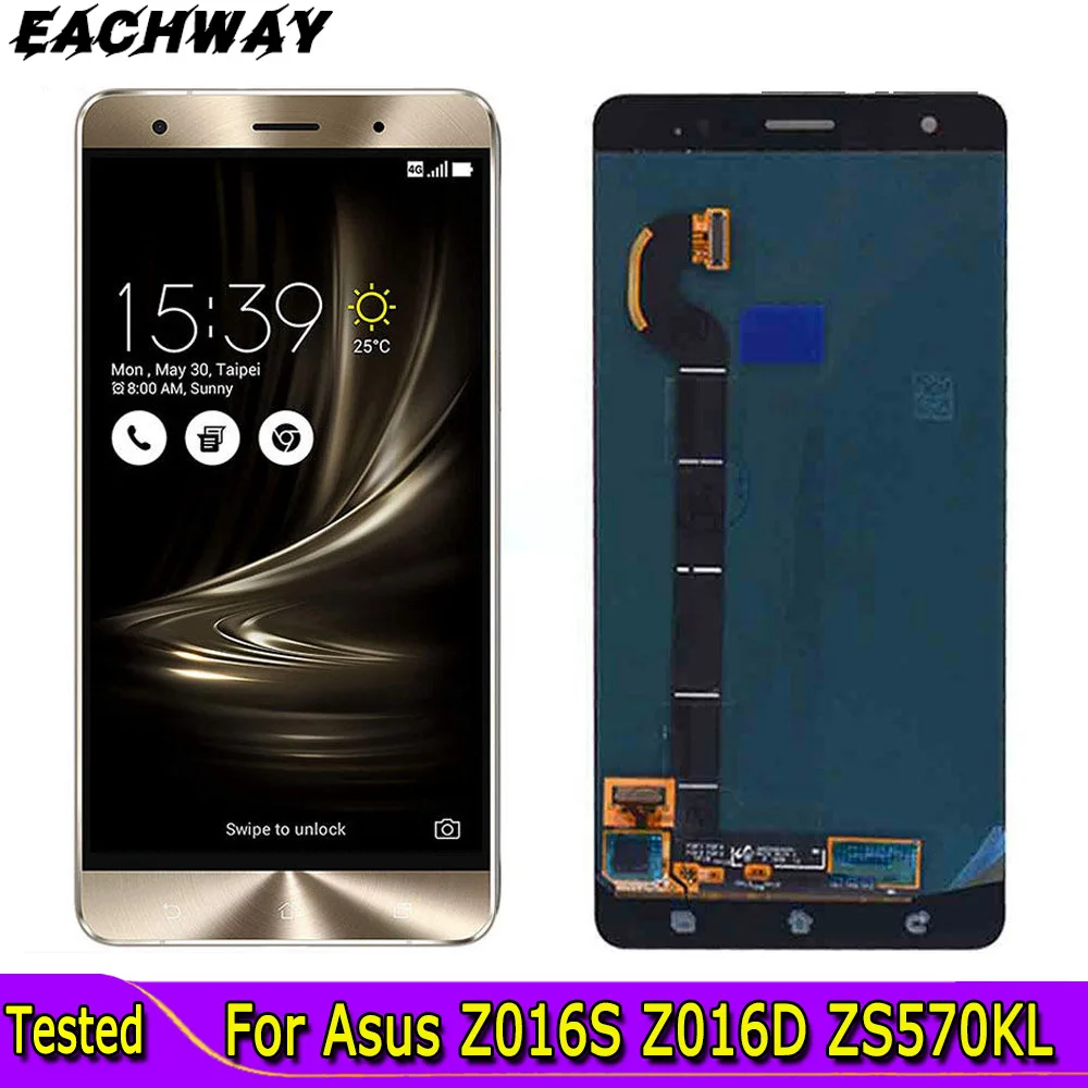 ЖК-экран для ASUS Zenfone 3 Deluxe Z016S Z016D ZS570KL, ЖК-дисплей и дигитайзер сенсорного экрана в сборе