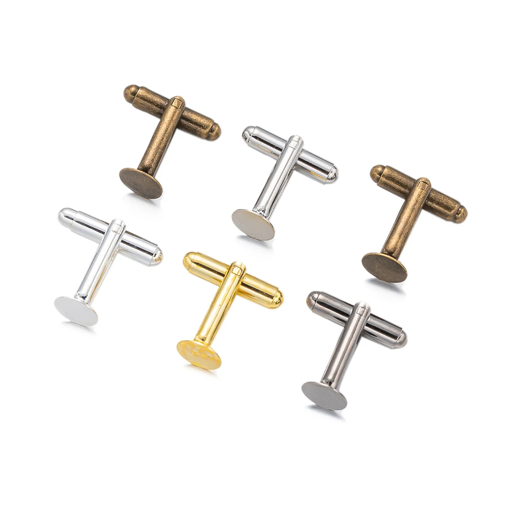 

Запонки мужские круглые плоские, 10 шт.