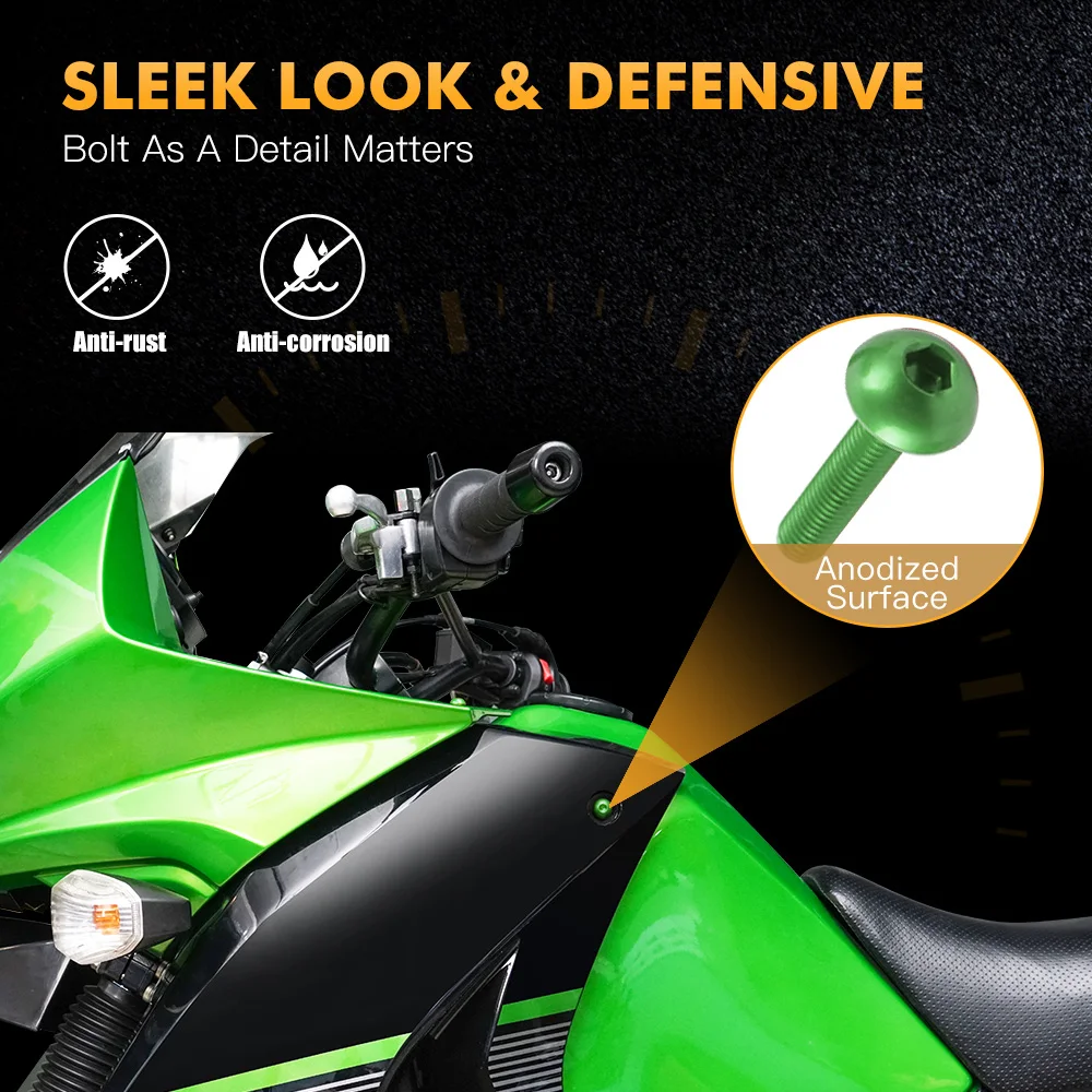 Комплект болтов обтекателя для мотоцикла 155 шт. винтовая гайка KAWASAKI VERSYS 650 NINJA 300 400