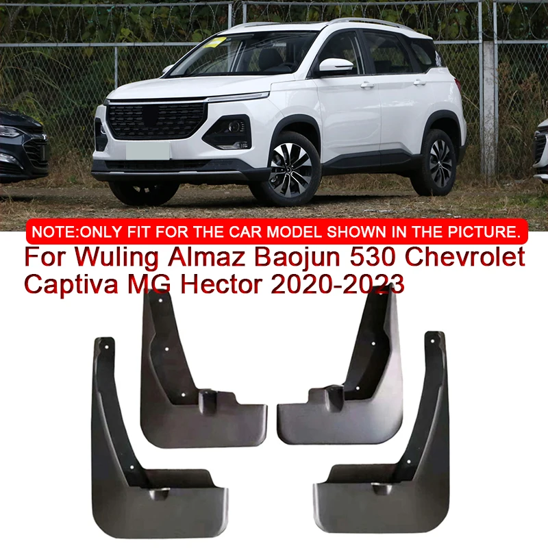 

Car Mud Flaps Splash Guard Mudguards For Wuling Almaz Baojun 530 Chevrolet Captiva MG Hector 2018-2023 MudFlap Front Rear Fender