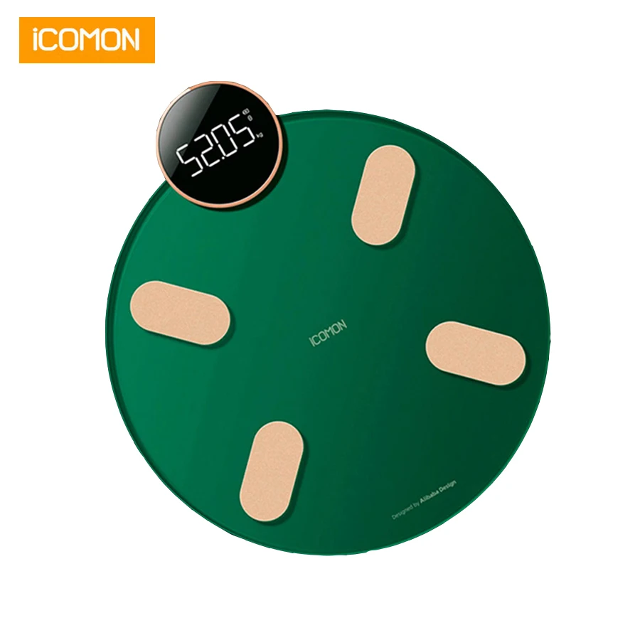 

Электронные напольные весы iCOMON, умный безмен для ванной комнаты, с Bluetooth, для измерения массы жира, 19 физических данных