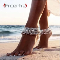 fashion vintage women beach bells tassel anklets exquisite travel jewelry
