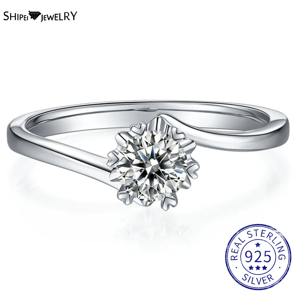 

Женское кольцо с бриллиантами 925 карат, из серебра пробы