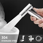 Сиденье для унитаза из нержавеющей стали, ручная Лейка для душа, биде, спрей для унитаза, аксессуары для ванной комнаты, сиденье для унитаза для биде