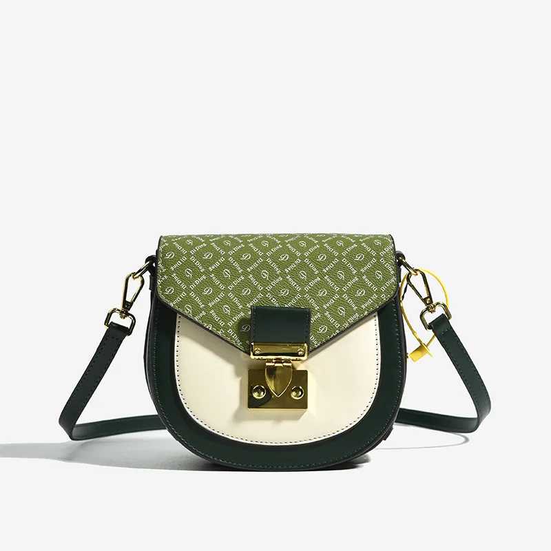

Famous Designer Women's Bag 2023 New Leather Saddle Shoulder Bag Luxury Designer Ladies Handbag Large Capacity Crossbody Bag