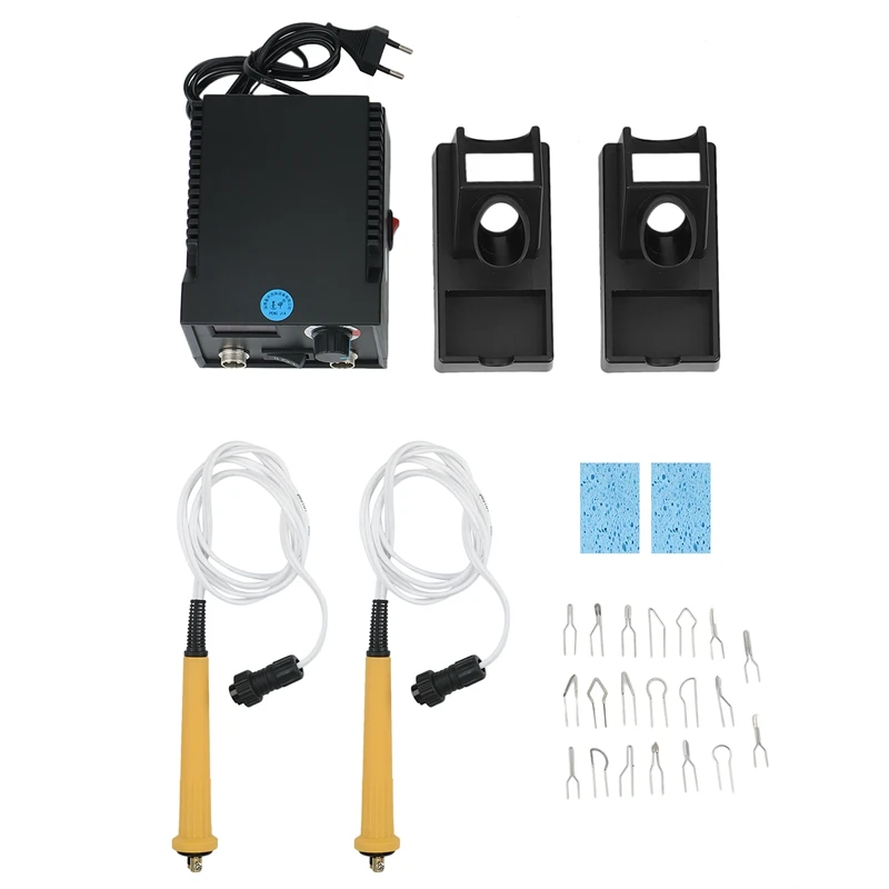 

Best Wood Burner Adjustable Temperature Digital Display Pyrography Dual Pen Burning Machine Gourd Wood Crafts Tool EU Plug