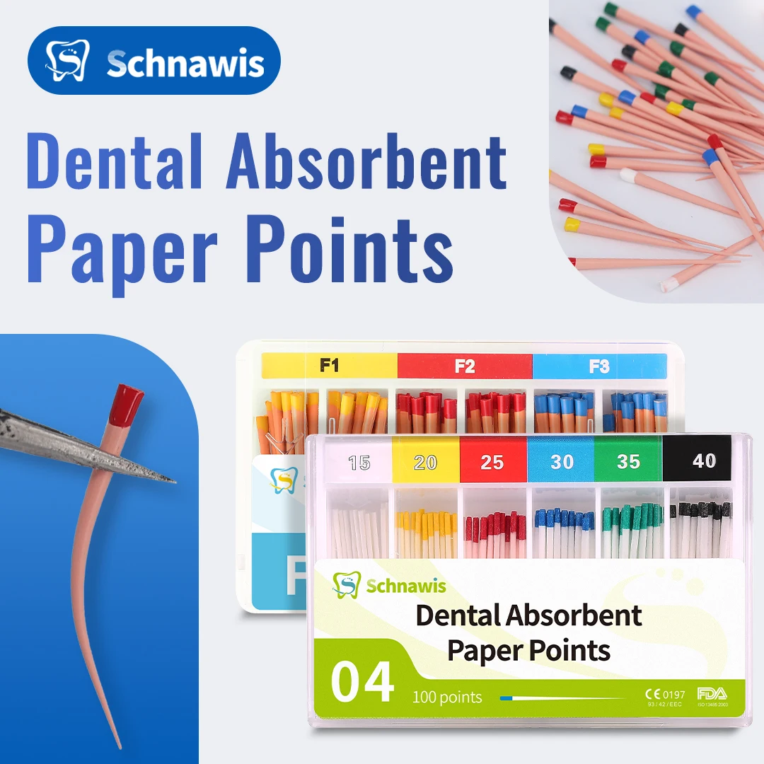 Стоматологические Впитывающие Бумажные Точки Стерильные Смешанные Размеры