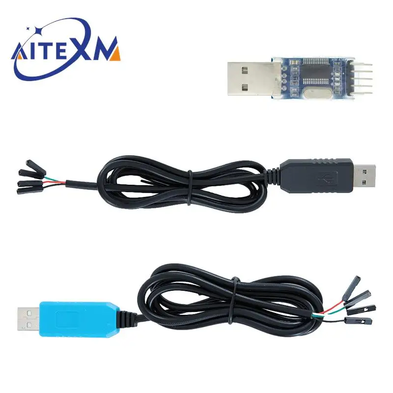 Модуль адаптера преобразователя PL2303 PL2303HX/PL2303TA USB в RS232 TTL с пыленепроницаемой крышкой PL2303HX для кабеля Arduino