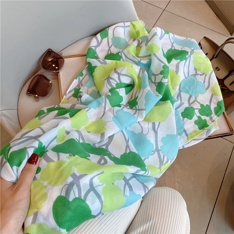 

Fresh vine silk scarves women take sunscreen shawl sun-shading scarves with thin cotton and linen scarves