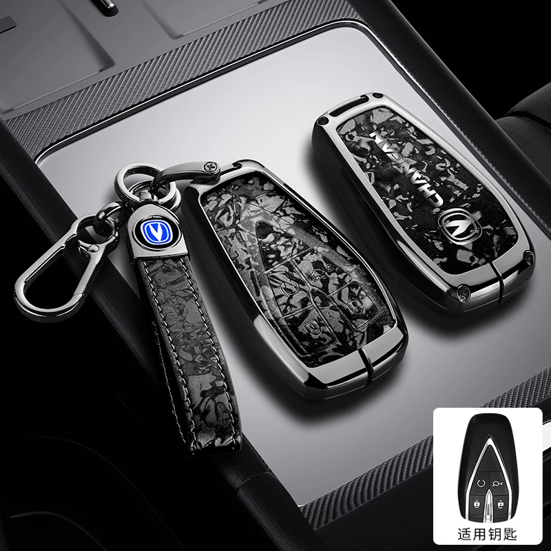 

Кожаный чехол для автомобильного ключа из цинкового сплава Changan UNIK CS35 Plus CS55 PLUS CS75 PLUS Eado UNI-T Oushang X5 X7 Чехол для автомобильного ключа EV Key Fob