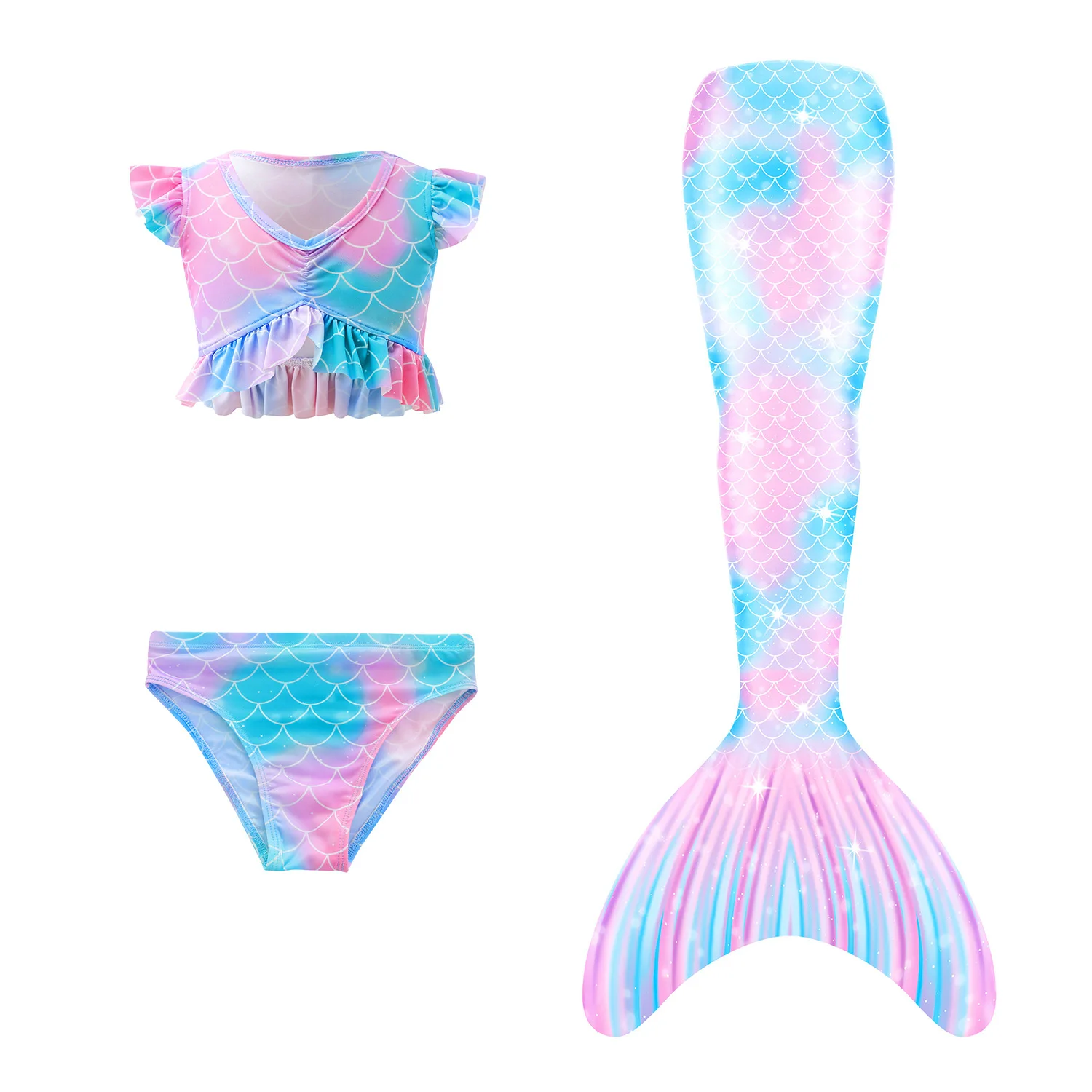 

Girls Mermaid Tails Swimsuit Costumes Bikini Swimming Cosplay Little Mermaid Tail Anime Beach Princess Dresses Swimwear
