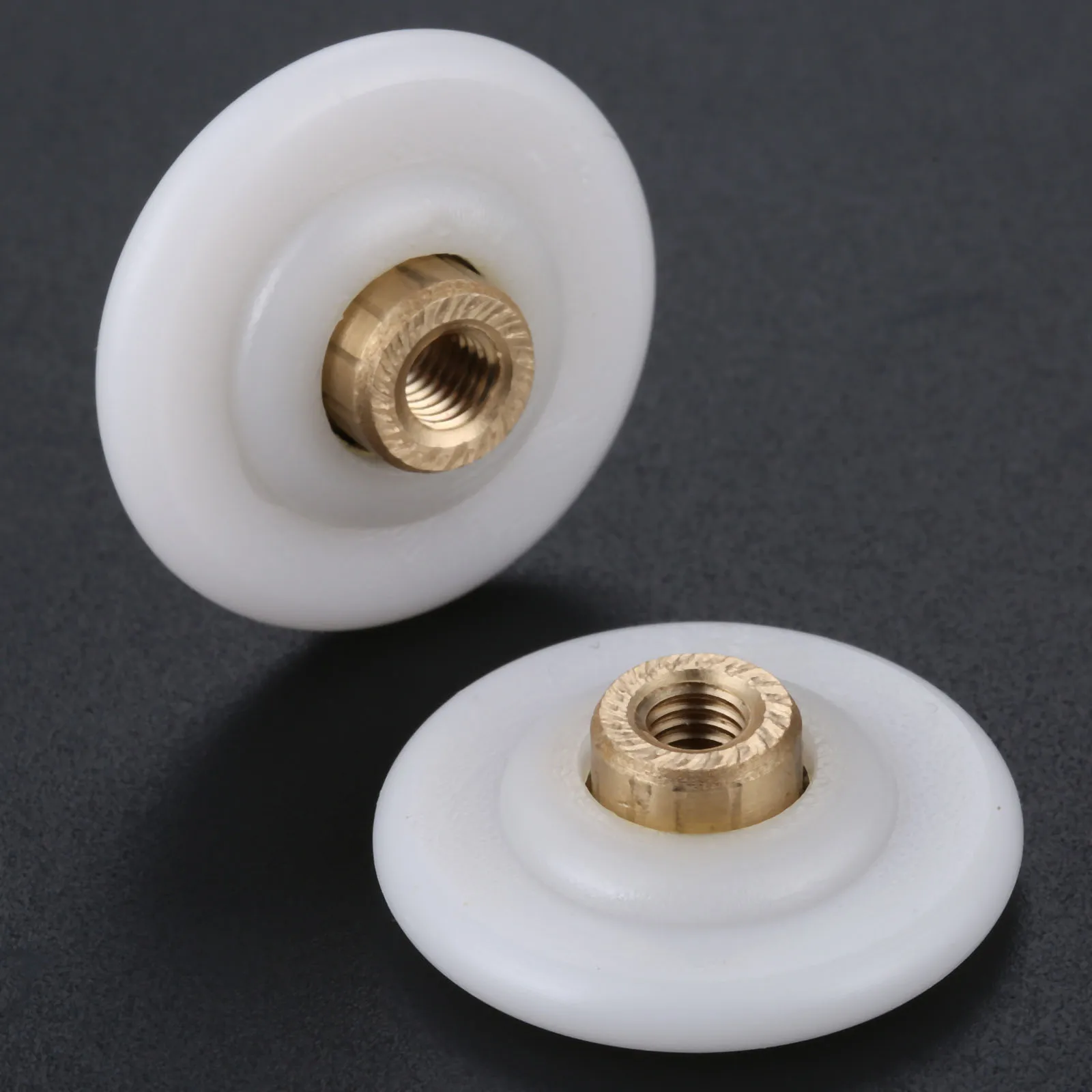 

2 Pcs Shower Bath Door Rollers Runners Wheels Pulleys 28mm Dia Bathroom Glass Sliding Door Roller Bearing Pulley Wheel/Runner