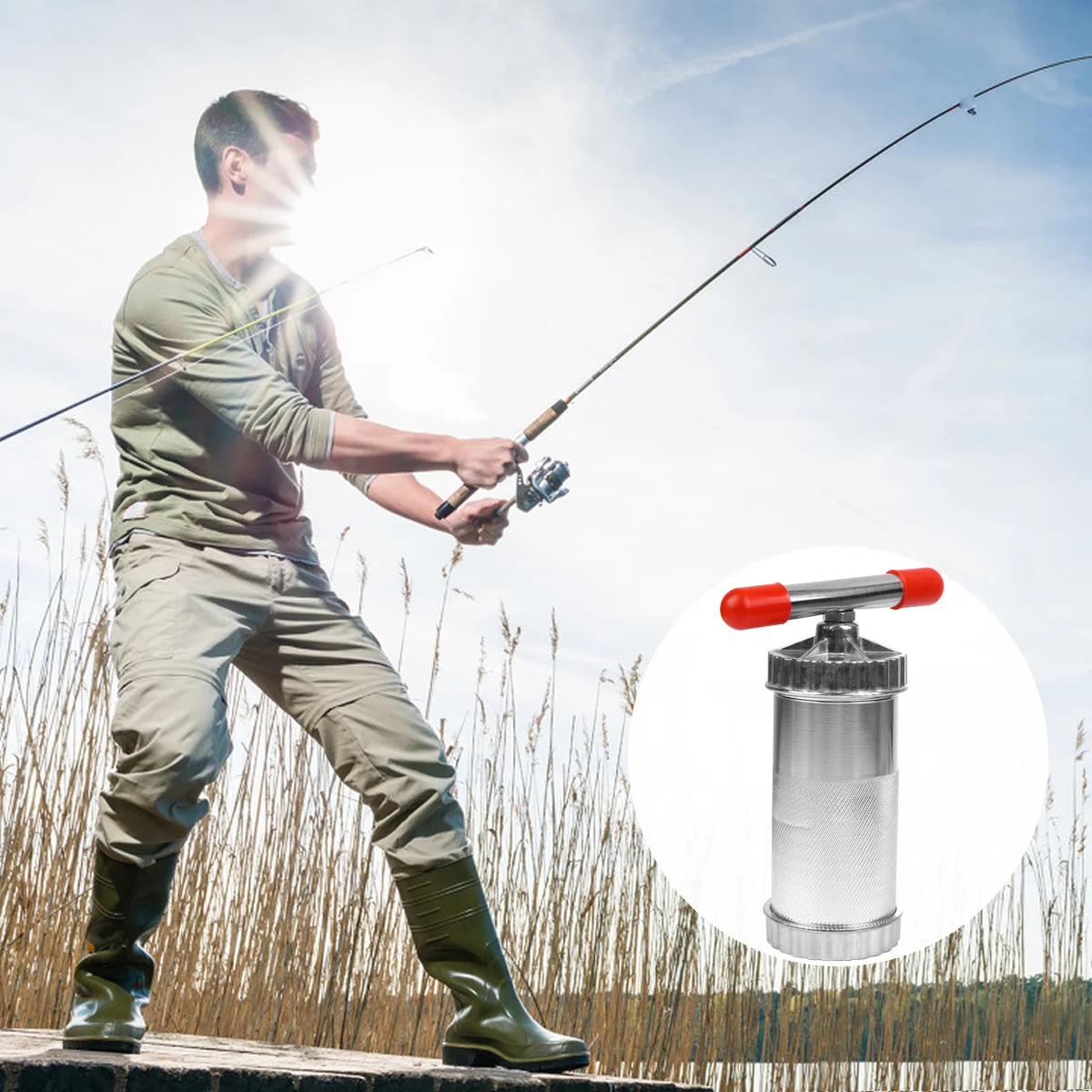 

Hook Bait Shaper Fishing Lures Portable Compact Maker Aluminum Alloy Making Tool