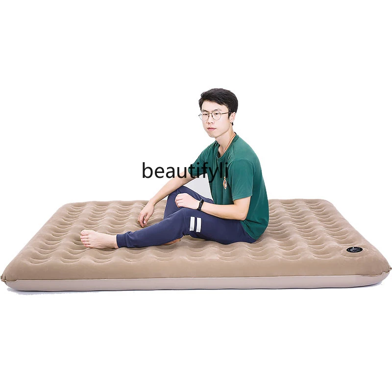 

zq Outdoor Airbed Household 2-4 People Thick and Portable Camping Tent Inflatable Mattress