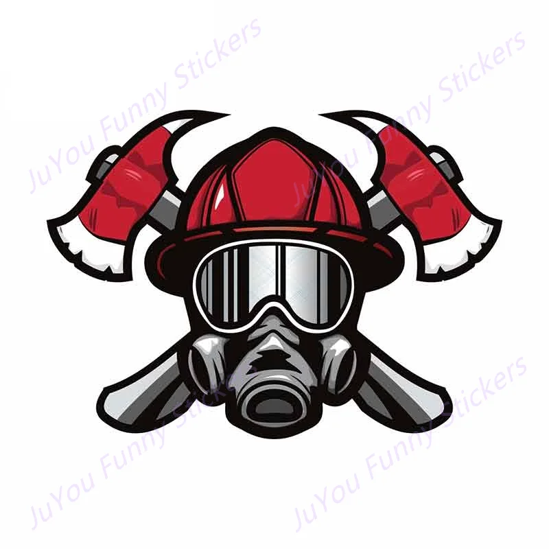 

JuYou Funny Stickers Exterior Accessories Rescue Fireman Department Suitable VAN RV SUV Car Stickers Decals Occlusion Scratch