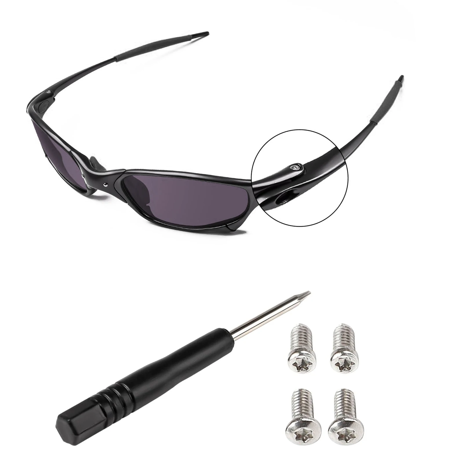 Фото Сменные винты и инструменты для отверток LOCKFIT для солнцезащитных очков Oakley Juliet, Romeo 1, Mars, X Metal XX, X Squared OO6011 №4