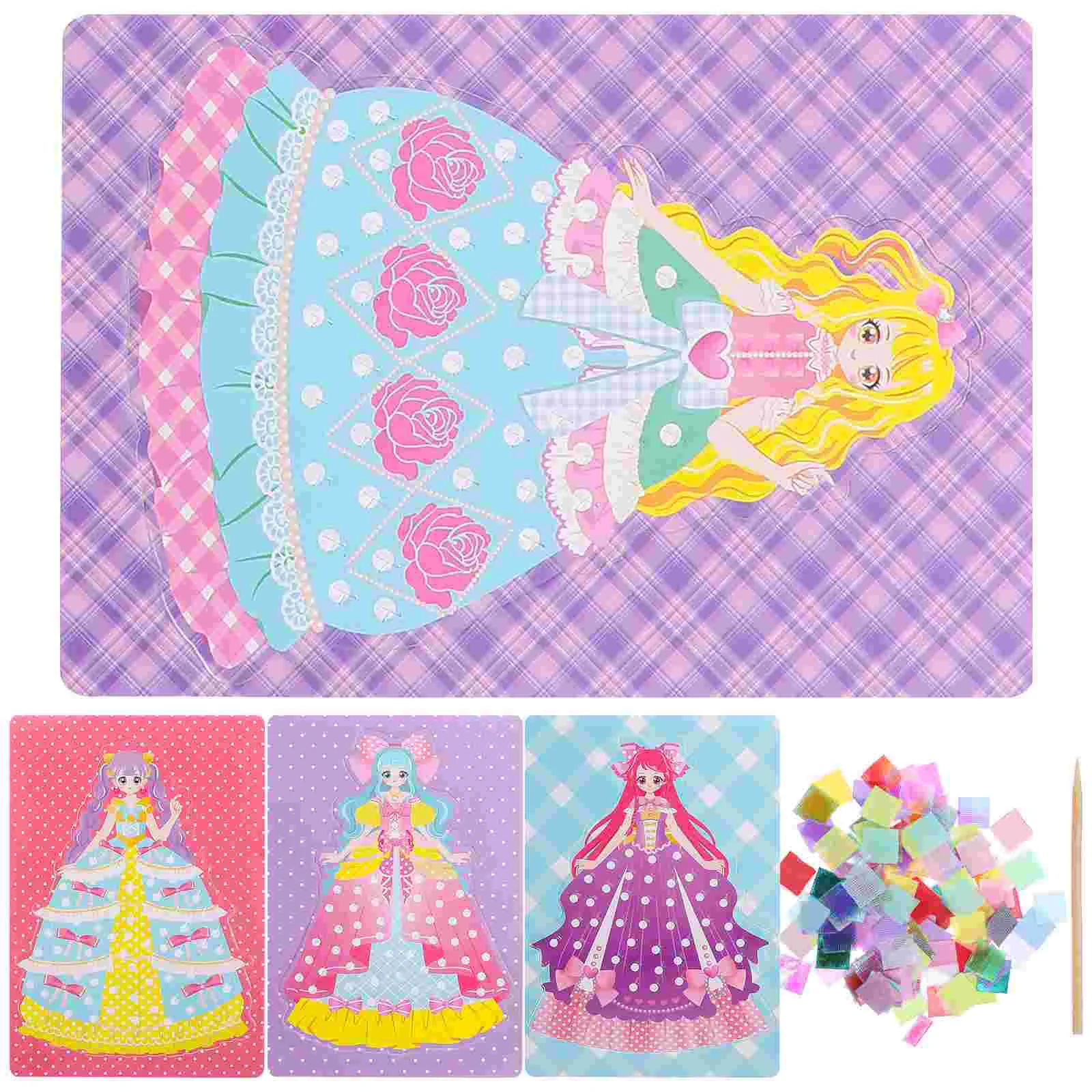 

1 Set Fabric Crafts DIY Drawing Material Drawing Toy