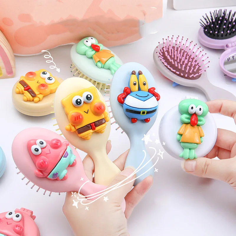 

Kawaii Cartoon Anime Air Cushion Comb Gasbag Anti Static Hair Massage Wooden Comb Curly Hair Hairdressing Comb Wooden Femalegift