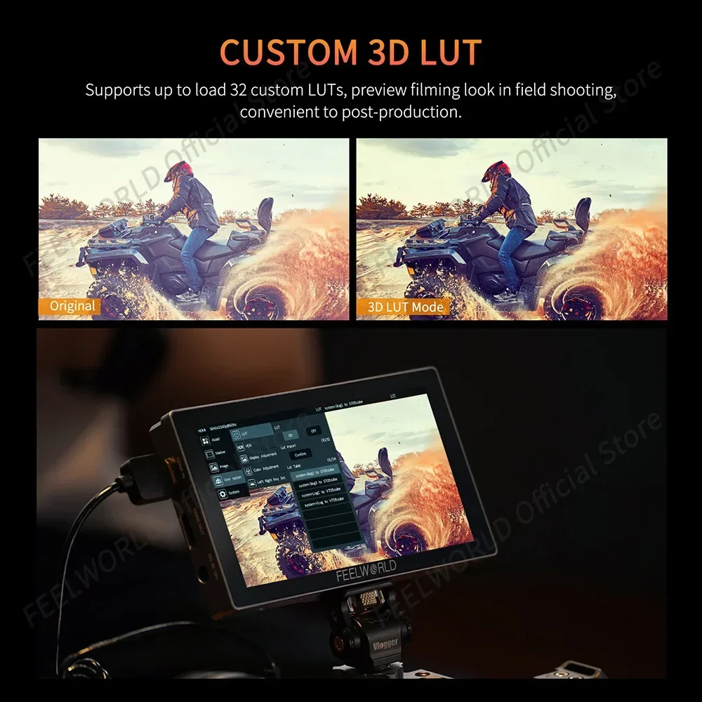 FEELWORLD P6X 5 5-дюймовый полевой монитор для камеры алюминиевый высокая яркость 1000 нит