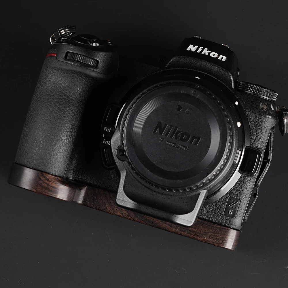 Фото Nikon Z5 Z6 Z7 Z7II Z6II Сверхлегкая черная подставка из розового дерева улучшает рукоятку клетки №2