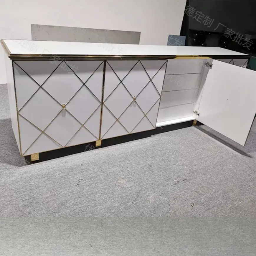 Современная Минималистичная прямоугольная позолоченная отделка из нержавеющей