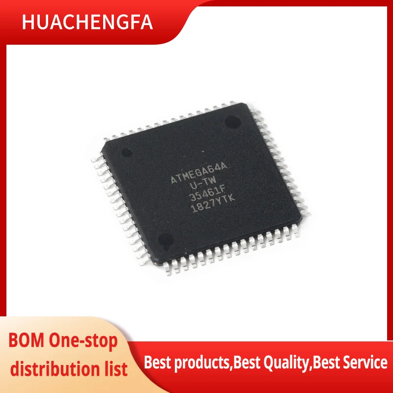 

1~5pcs/lot ATMEGA64A-AU MEGA64A-AU QFP64 Microcontroller in stock