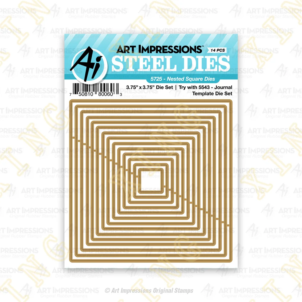 

Nested Square 2023 New Metal Cutting Dies Scrapbook Diary Decoration Stencil Embossing Template Diy Greeting Card Handmade