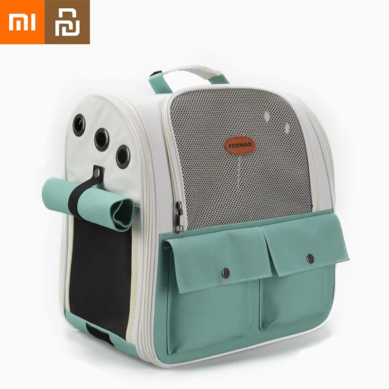 

Xiaomi Pet Carrrier Bag Cat Dog Tote Breathable Portable Space Capsule Large Capacity Backpack Folding Puppy Bag Pet Supplies Mi