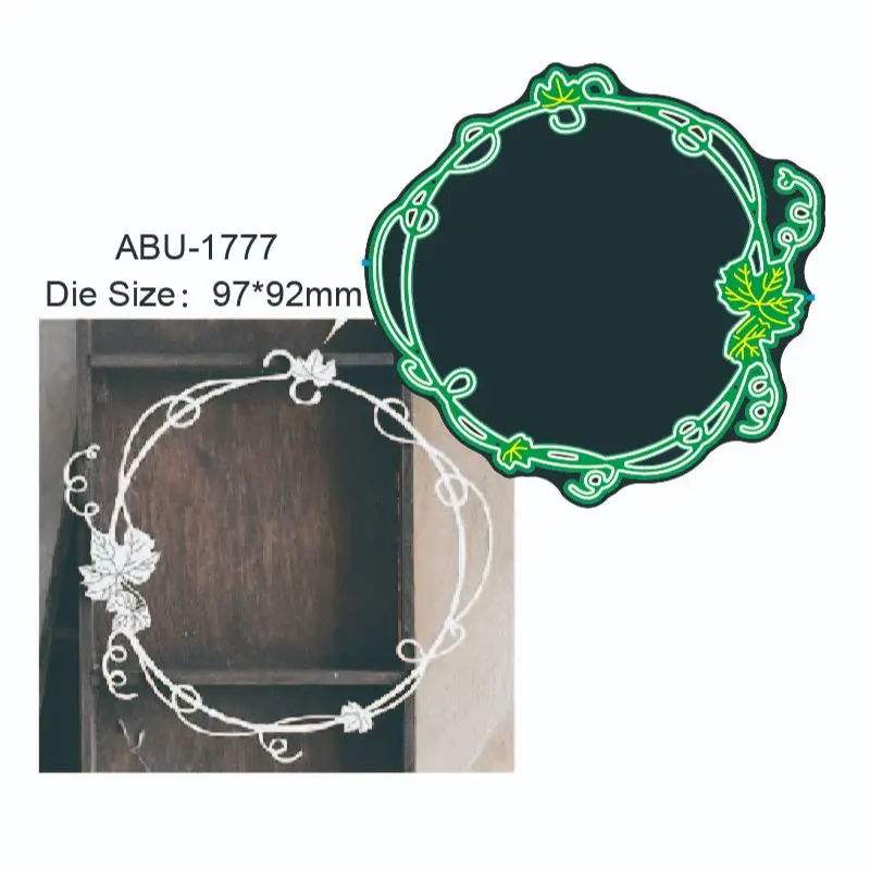 

Новинка 2022 металлические штампы для вырезания форма Лист Рамка для скрапбукинга бумаги рукоделия Нож Форма лезвие перфоратор трафареты