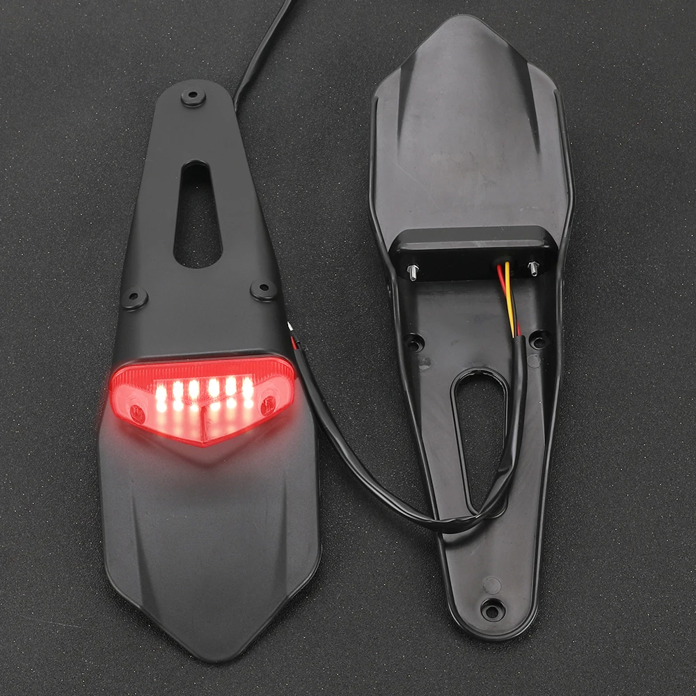 Заднее крыло мотоцикла с 12 В светодиодным задним фонарем Тормозная лампа