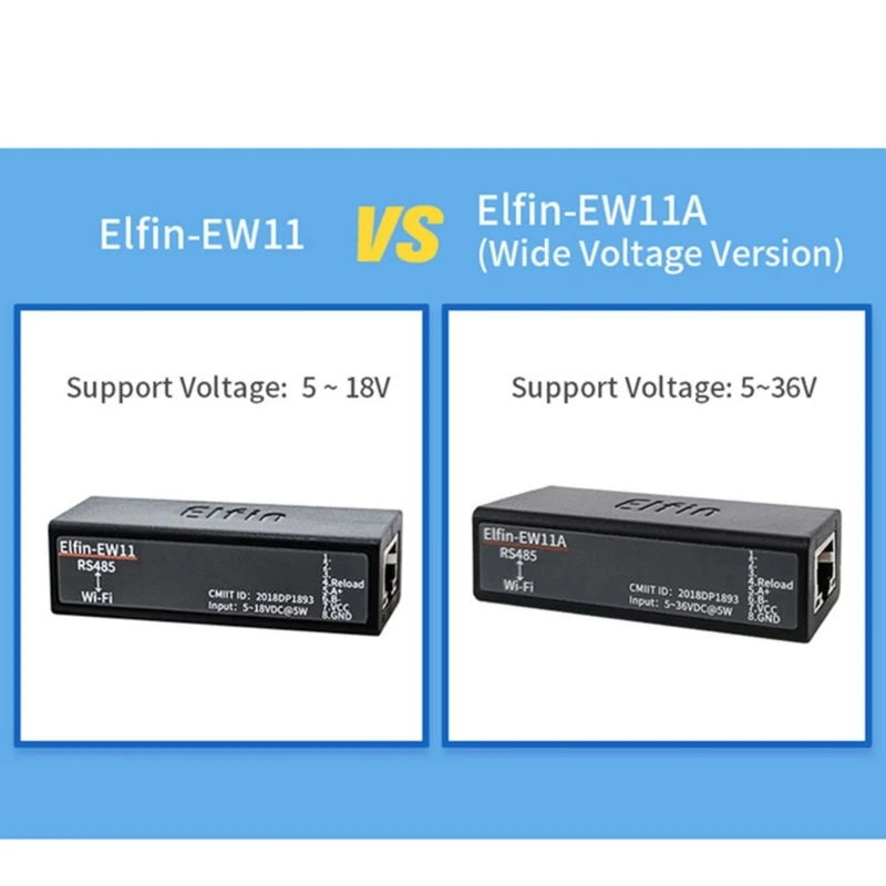 Прямая поставка 5-36 В RS485 к последовательному серверу WIFI Беспроводные сетевые