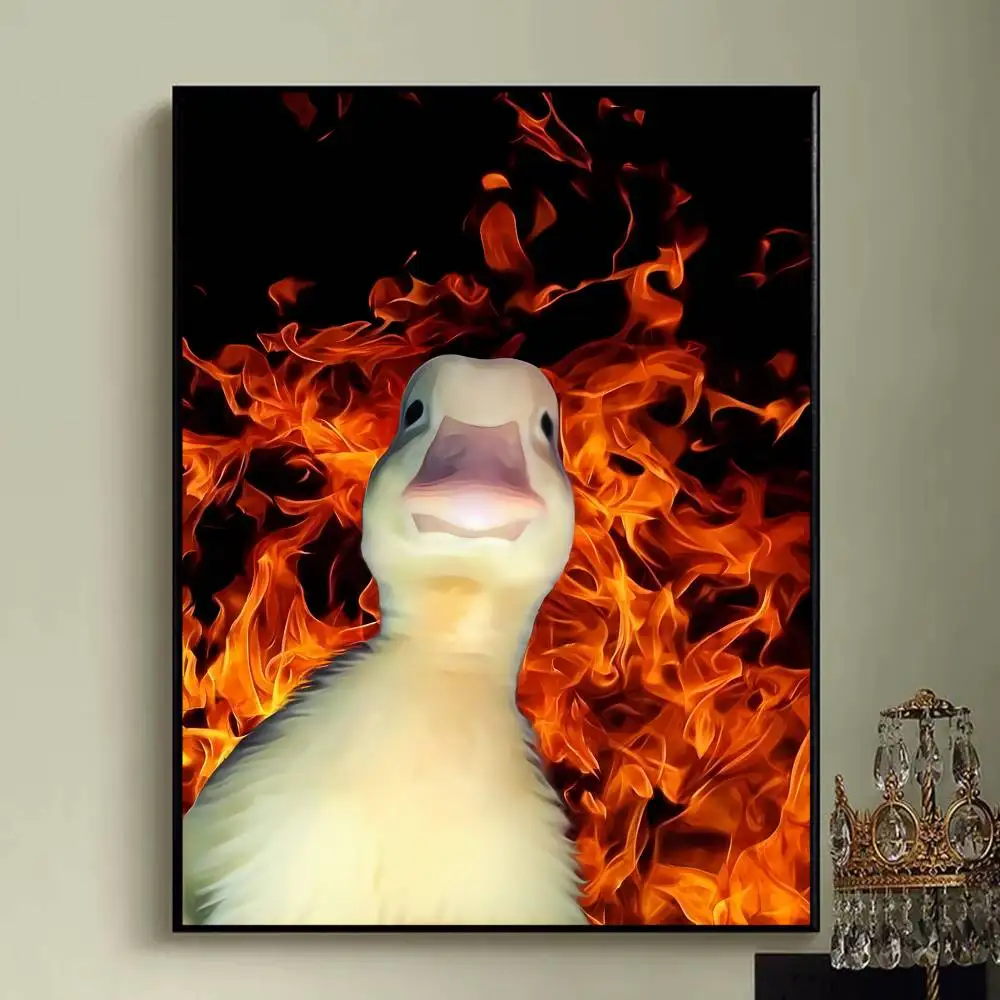 Забавный постер D-DucK Goose meme, многоцелевой настенный художественный постер для гостиной, спальни, офиса, прихожей, бара, домашнего декора, подарок (art.: 3920d35b86df4) - 3920d35b86df4