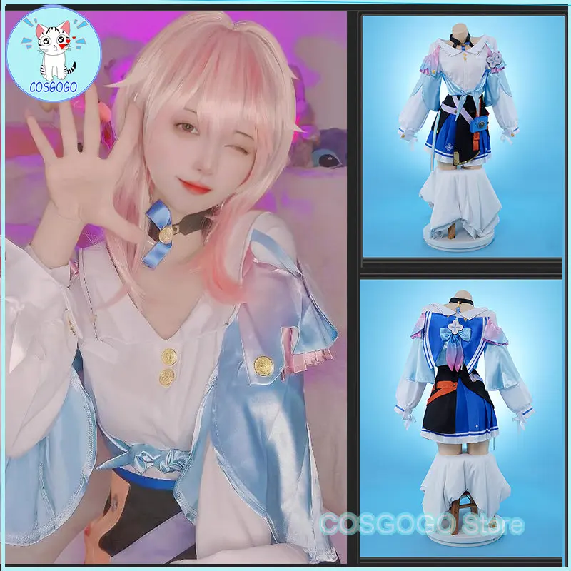 

Костюм для косплея по мотивам игры COSGOGO 7 марта, костюм для косплея хонькай, звезда, рейс, платье на Хэллоуин, 7 марта, хонькай, Карнавальная стандартная Матросская униформа