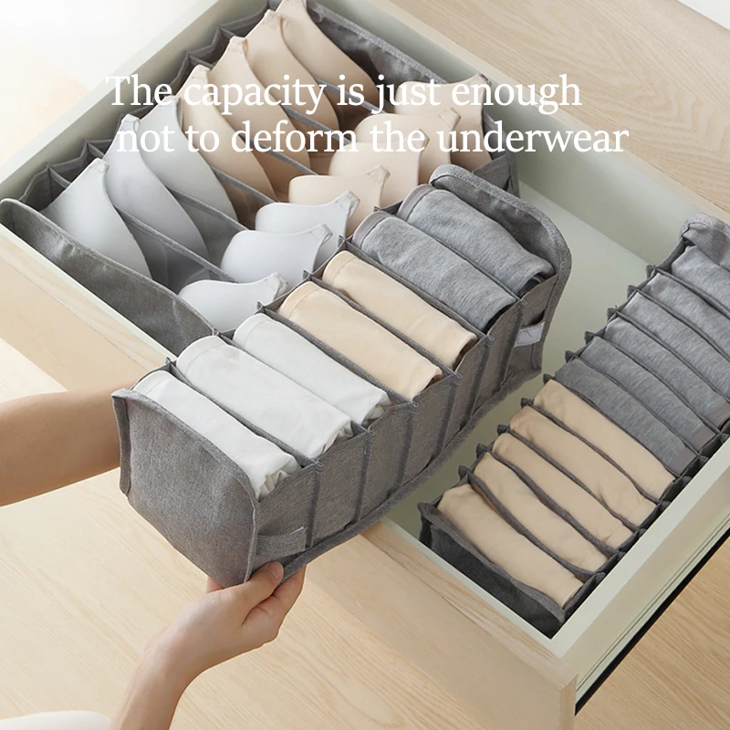 

Underwear Bra Socks Panty Storage Boxes Home Organization Cabinet Organizers Wardrobe Closet Drawer Divider Dormitory Save Space