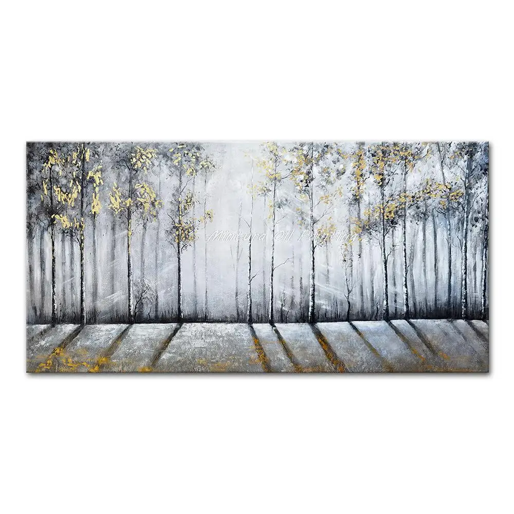 

Mintura Handmade Handpainted Oil Paintings On Canvas Large Size Woods And The Sunshine Hotel Decor Home Decor Morden Artwork Art